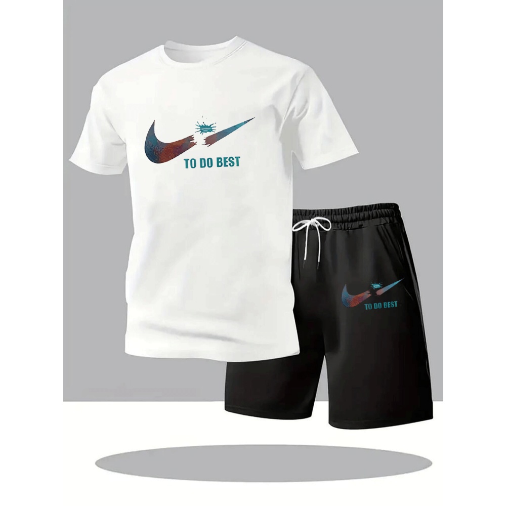 Sports Equipment Set - 새로운 여름 운동복 남성 정장 패션