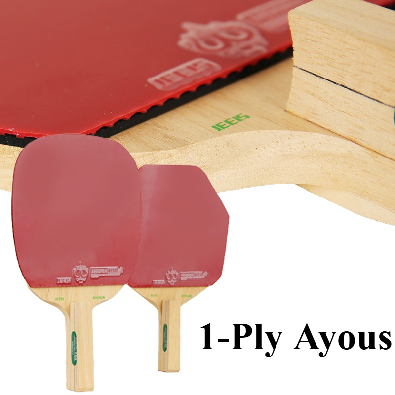 Table Tennis Paddle - JEELS 일본산 1겹 아유스 나무 탁구