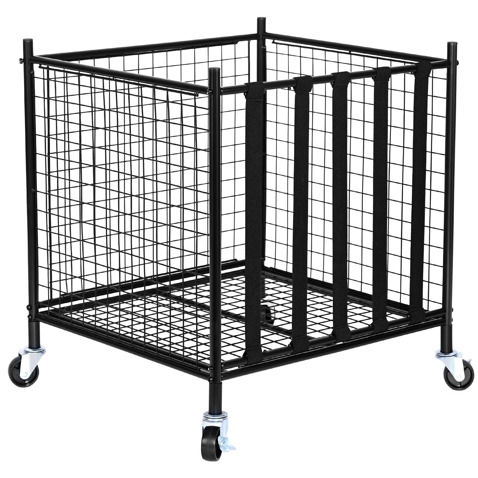 롤링 스포츠 공 보관 카트, 탄성 스트랩이 있는 잠금식 - Sports Equipment Organizer Garage 리뷰 및 가격