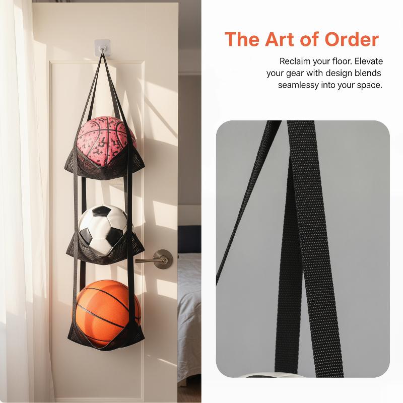 벽걸이형 농구공 보관 메쉬 가방, 차고나 학교에서 사용 - Sports Equipment Organizer Garage 리뷰 및 가격