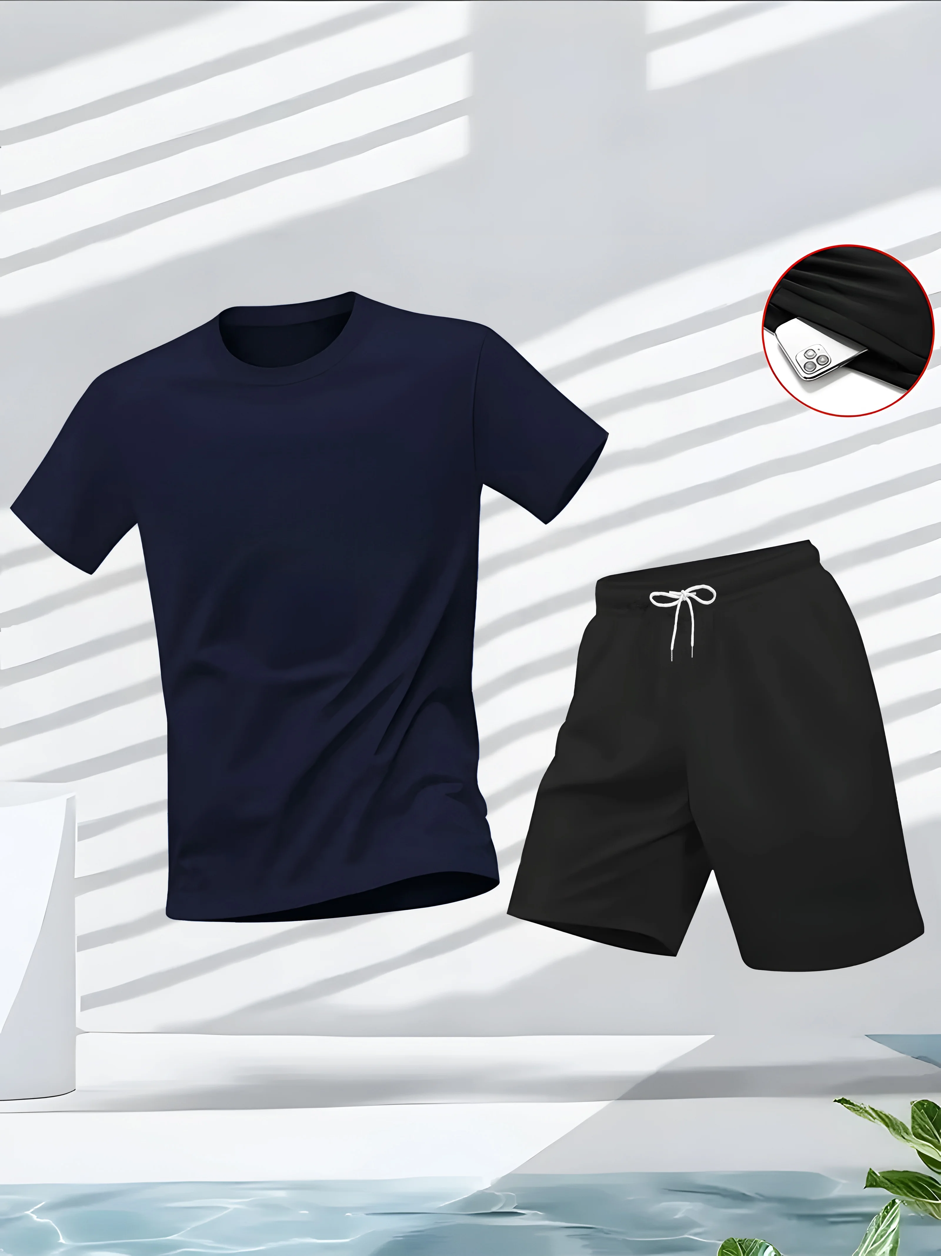남성 정장 2피스 세트 패션 레저 편안한 세트 티셔츠  - Sports Equipment Set 리뷰 및 가격