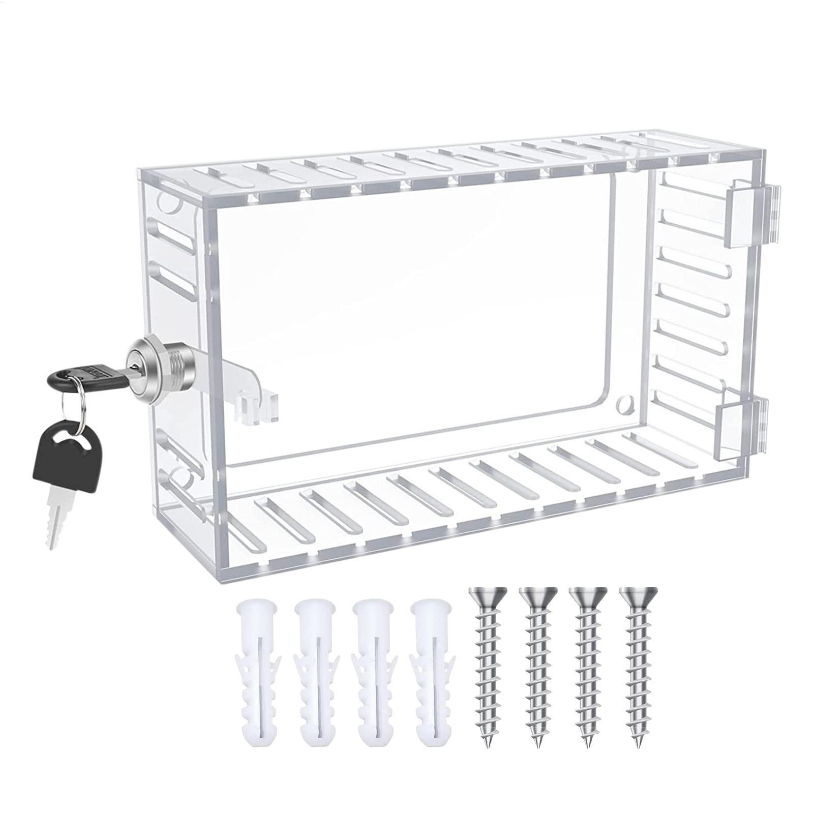 온도 조절기 잠금 상자 투명 대형 온도 조절기 커버 R - Sports Equipment Organizer Garage 리뷰 및 가격
