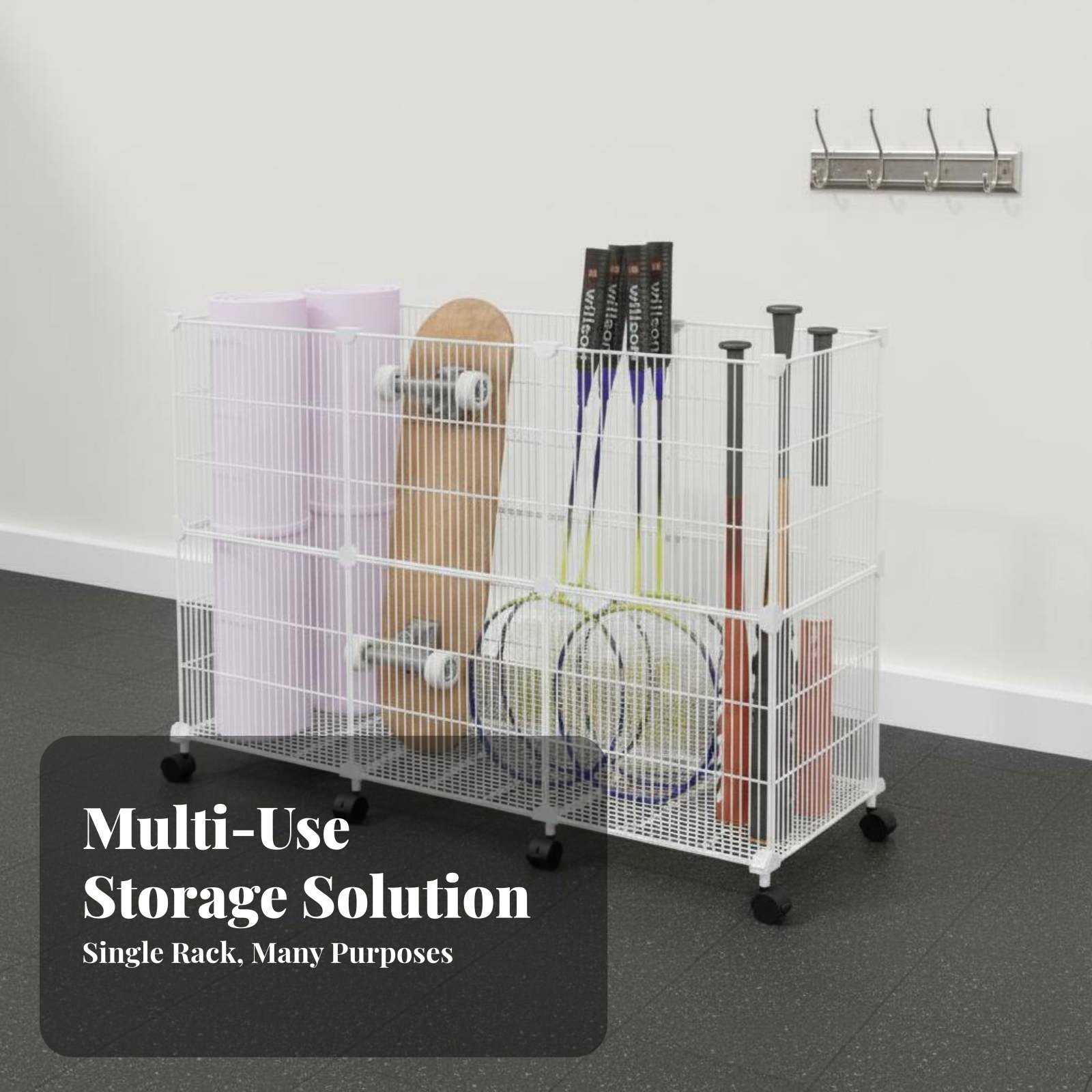 스포츠 장비 보관 카트, 견고한 스포츠 용품 정리대,  - Sports Equipment Organizer Garage 리뷰 및 가격