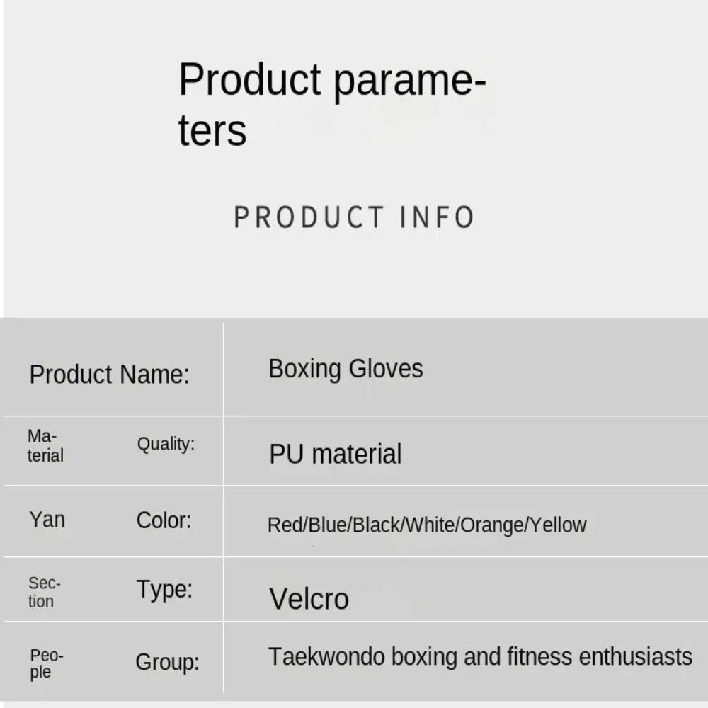 6/8/10/12/16Oz 어린이 성인 복싱 장갑 PU - Boxing Glove Set 리뷰 및 가격