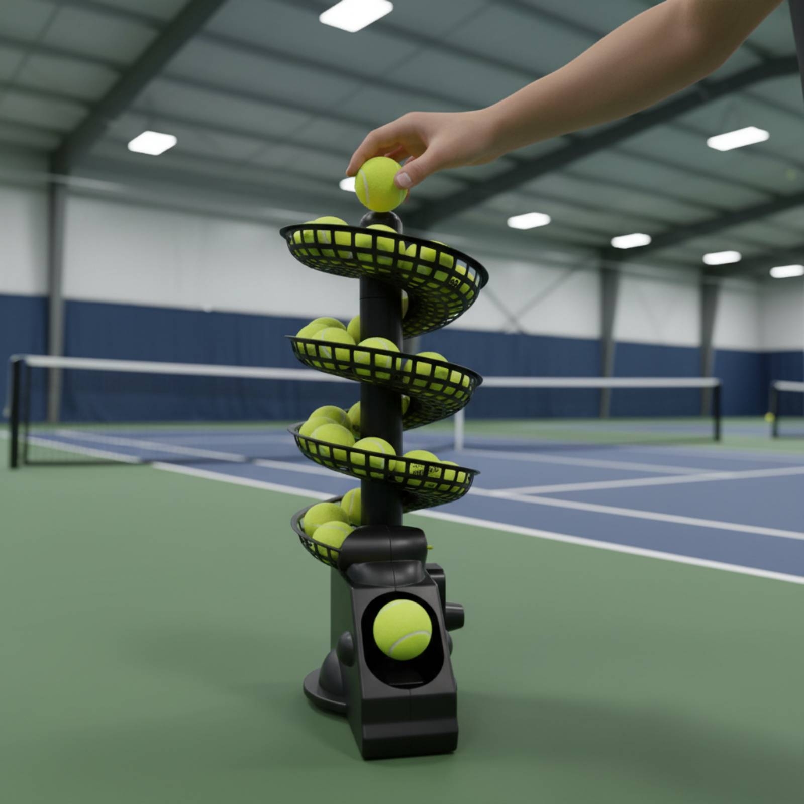 휴대용 테니스 볼 머신 다중 설정 어린이용 스포츠 훈련 - Sports Equipment Set 리뷰 및 가격