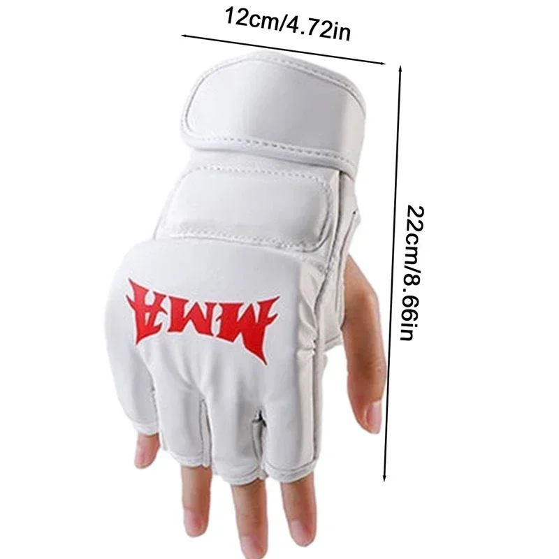 MMA 하프핑거 복싱 글러브 PU 가죽 두꺼운 남녀 공 - Boxing Glove Set 리뷰 및 가격