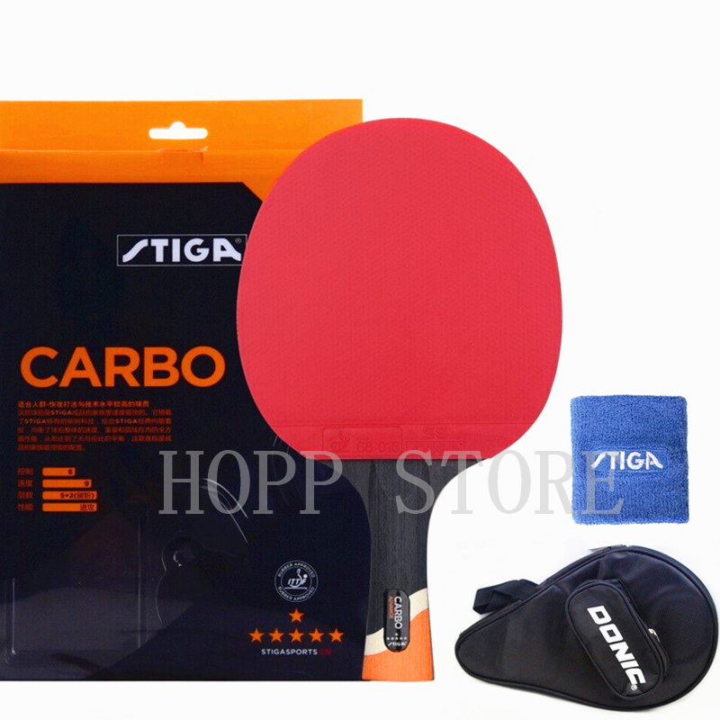 스티가 탁구 라켓, 공격적 전문 탄소 여드름, 고무 정 - Badminton Racket Carbon 리뷰 및 가격